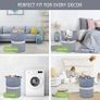 Cotton Rope Blanket Basket 72L Laundry Basket Navy Blue and White - Brand New Image 2