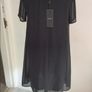 dress Bnwt byoung dress size 38 black chiffon with embellished neckline short sleeves Image 8
