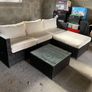 Black rattan effect patio furniture Image 3