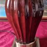 24 Inch Tiffany Style Table Lamp With 18 Inch Wide Stained Glass Shade And Polished Brass Base Image 9