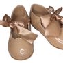 Girl cream bow shoes Image 4