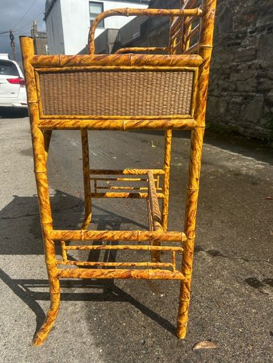 Vintage Chinoiserie  Anglo Japanese bamboo desk