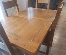 Oak Dining Table, Chair and Matching Sideboard