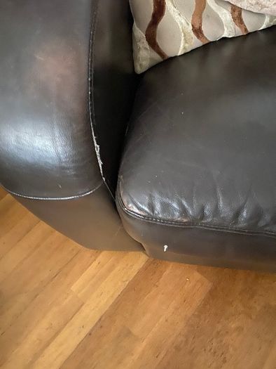 Leather recliner