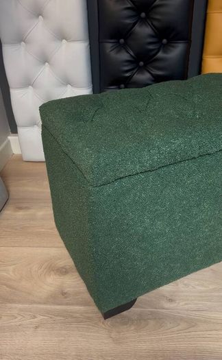 Elegance Boucle Ottoman with Storage 100x40cm