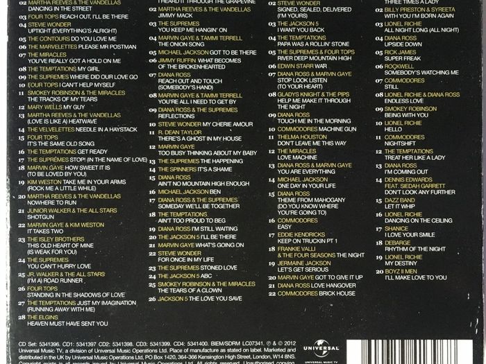 Motown [2012] Motown Anthems (4CD Digipak Album)