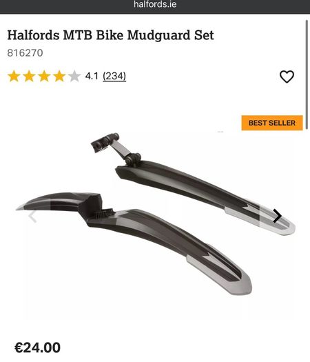 Mudguard set