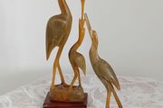 Carved Egrets