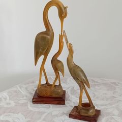 Carved Egrets