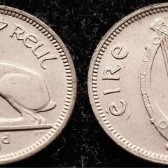[#223] - Ireland 1961 | Irish 3d | Three Pence | Hare | KM.12a | AU