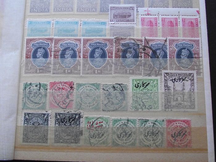 A nice collection of Stamps from India, presented in the album #7