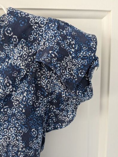 John Rocha Blue Floral Dress, Size UK 12