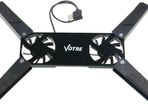 New USB 2 Fans Cooling Pad For Laptop Notebook Cooler PC Black #148