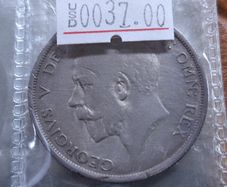 United Kingdom 1918 George V Half Crown - .925 Sterling Silver