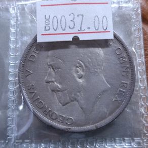 United Kingdom 1918 George V Half Crown - .925 Sterling Silver