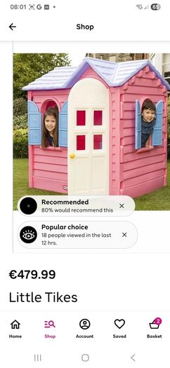 pink little tikes house