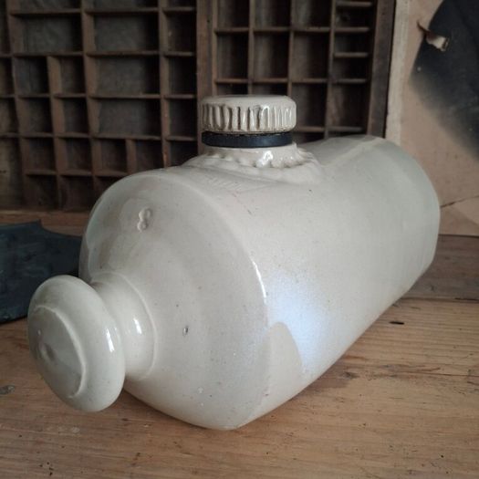 Antique Stoneware Bed Warmer