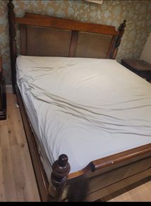 Solid wooden bed
