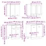 4 Piece Kitchen Cabinet Set Old Wood Image 8