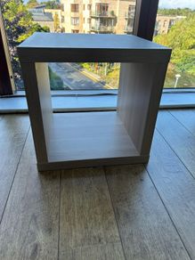 Kallax shelving unit white oak effect