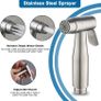 Portable Bidet Sprayer Kit - Stainless Steel Toilet Water Spray Bidet Attachment with Tap Diverter for Kitchen Sink Faucet or Bathroom Image 4