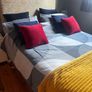 Free Double bed plus designer  headboard Image 6