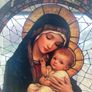 Suncatcher Mary & baby Jesus Image 4