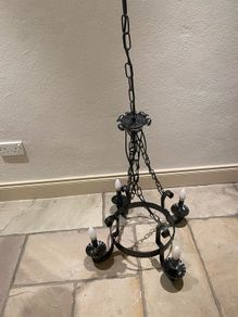 Cast iron chandelier