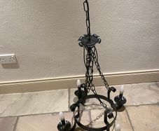 Cast iron chandelier
