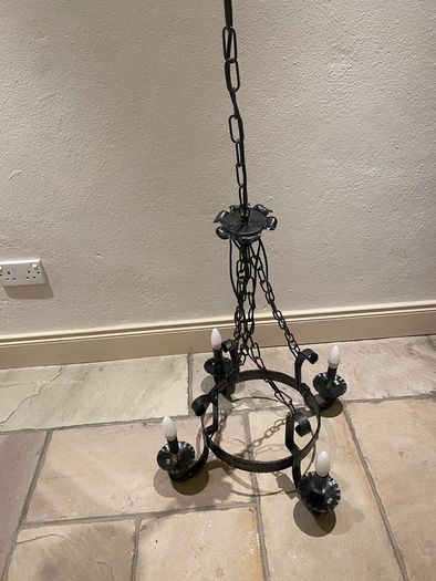 Cast iron chandelier