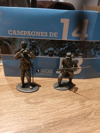 Atlas Editions Die-cast Ww1 Officer And Soldier
