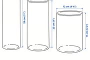 cylinder vases x 6 wedding