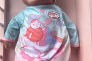 Baby doll with  baby Annabell onesie &amp; accessories EUC