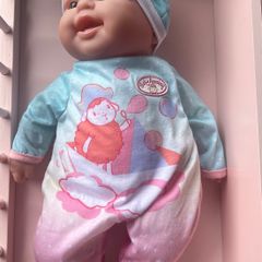 Baby doll with  baby Annabell onesie & accessories EUC