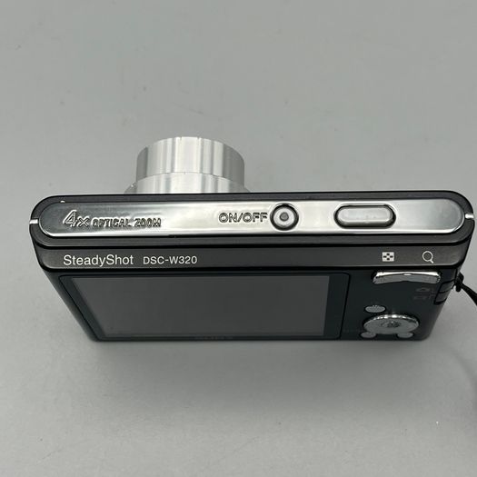 Sony Cyber-shot DSC-W320 14.1MP Digital Camera Black - Full Kit