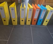 7 x lever arch file folders (new)