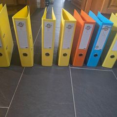7 x lever arch file folders (new)