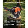 Gas Pole Saw, 33CC 2 Stroke Gas Powered Pole Saws with 20.3 cm Cutting Bar, Cordless Tree Trimmer with 850ml Fuel Tank, 2 to 3.5 m Extendable Image 5
