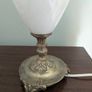antique marble and brass lamp Image 4
