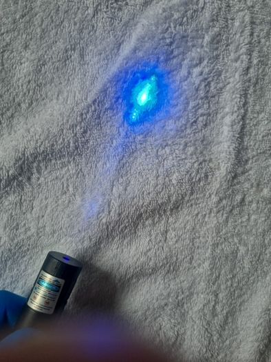 Strong (!!!) PURPLE laser pointer. 18+ (will need to check ID).