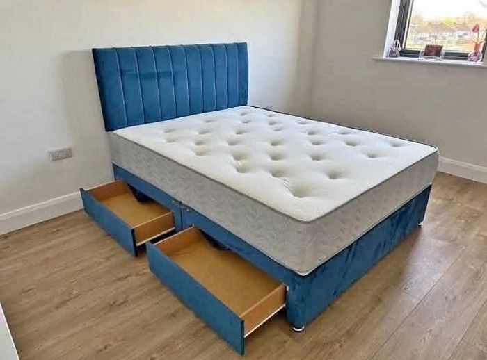 Double Bed with drawers storage