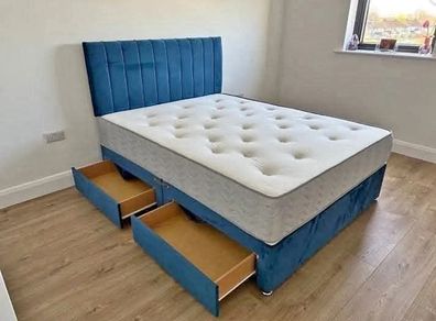 Double Bed with drawers storage