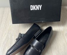 DKNY Black Leather Loafers UK 3.5 / EU 36