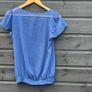 Polka dot navy blue blouse size 12 Image 3