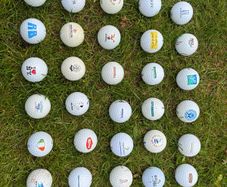 logo golf balls