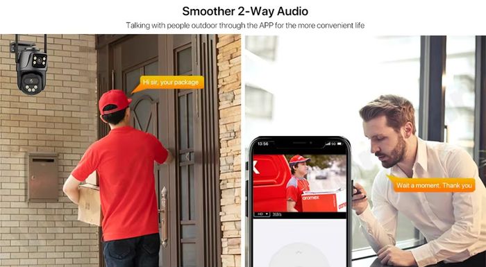 Outdoor 4G SIM Card IP Camera Dual Screen Outdoor PTZ Camera Auto Tracking Security Video Surveillance iCsee