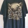 Vintage WILD motorbike biker t shirt Single stitch Size 3XL skulls Eagle motorcycles Image 2