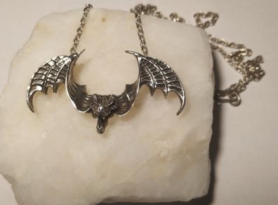 Sterling Silver Bat Necklace