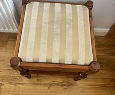 solid oak stool
