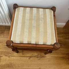 solid oak stool